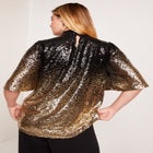 Sequin Keyhole Tee image number null