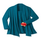 2-Fer Cardigan & Attached Lace Tunic image number null