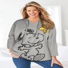 Peanuts Women&rsquo;s Hooded Sweatshirt Snoopy and Woodstock image number null