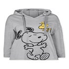 Peanuts Women&rsquo;s Hooded Sweatshirt Snoopy and Woodstock image number null