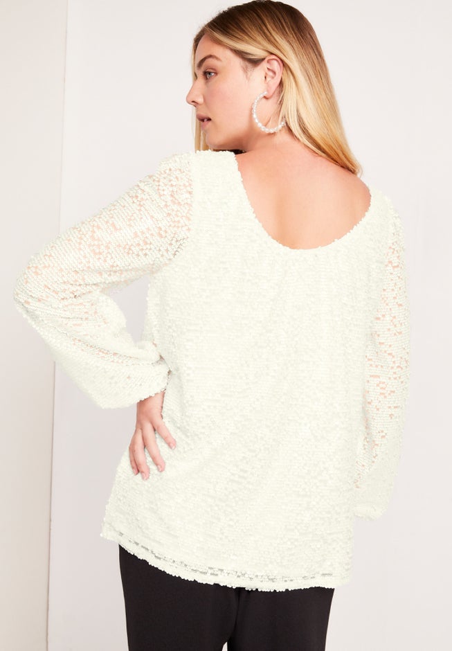 Sequin Boatneck Top image number 1