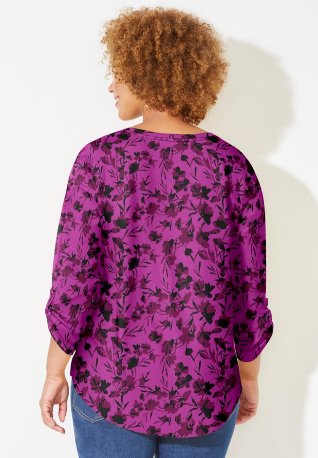 Liz&Me&reg; V-Neck Top image number 1