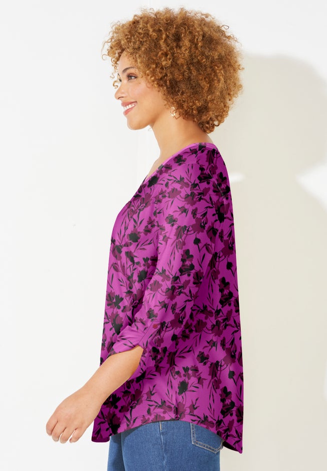 Liz&Me&reg; V-Neck Top image number 2