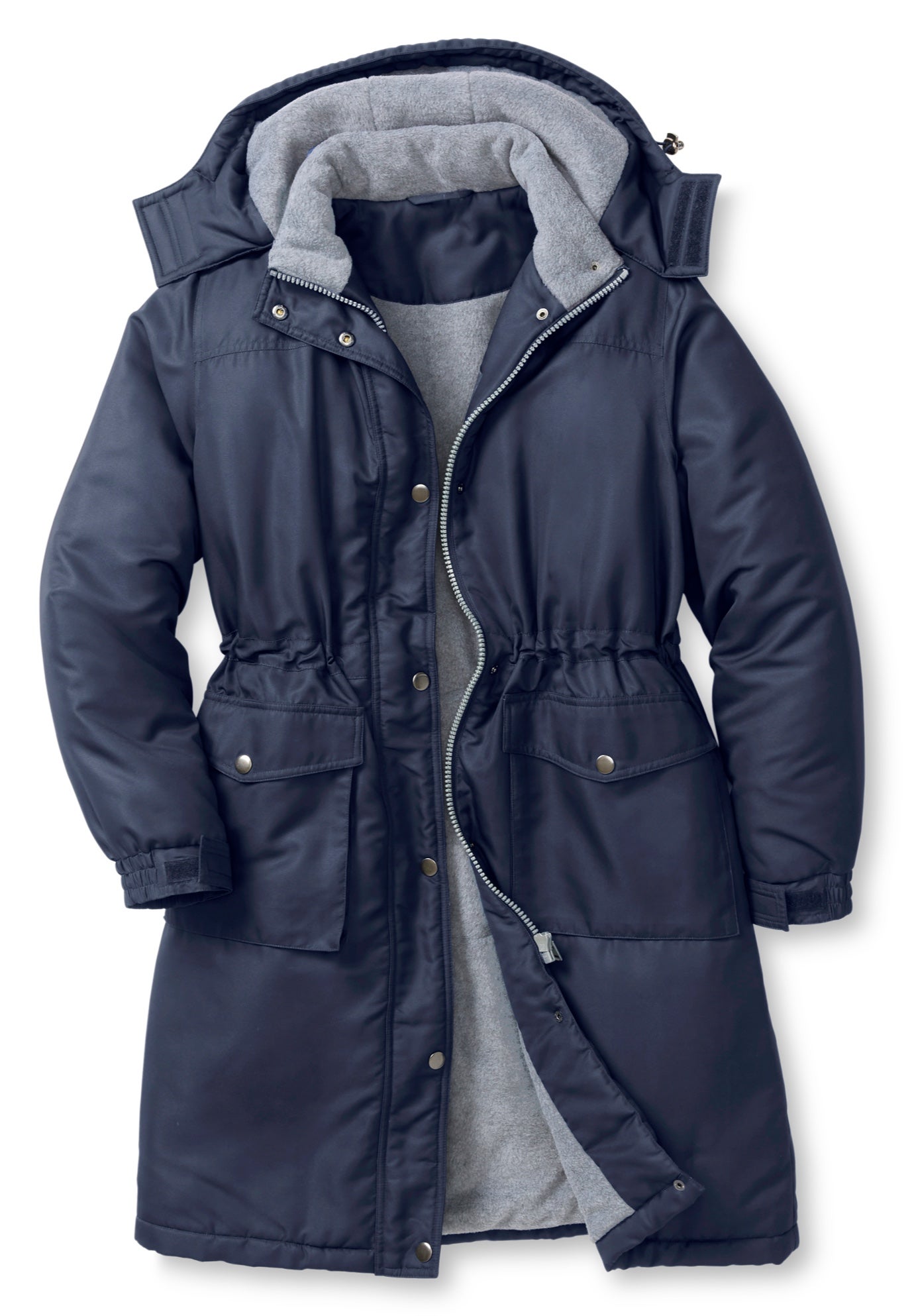 Mid-Length Microfiber Parka image number 1