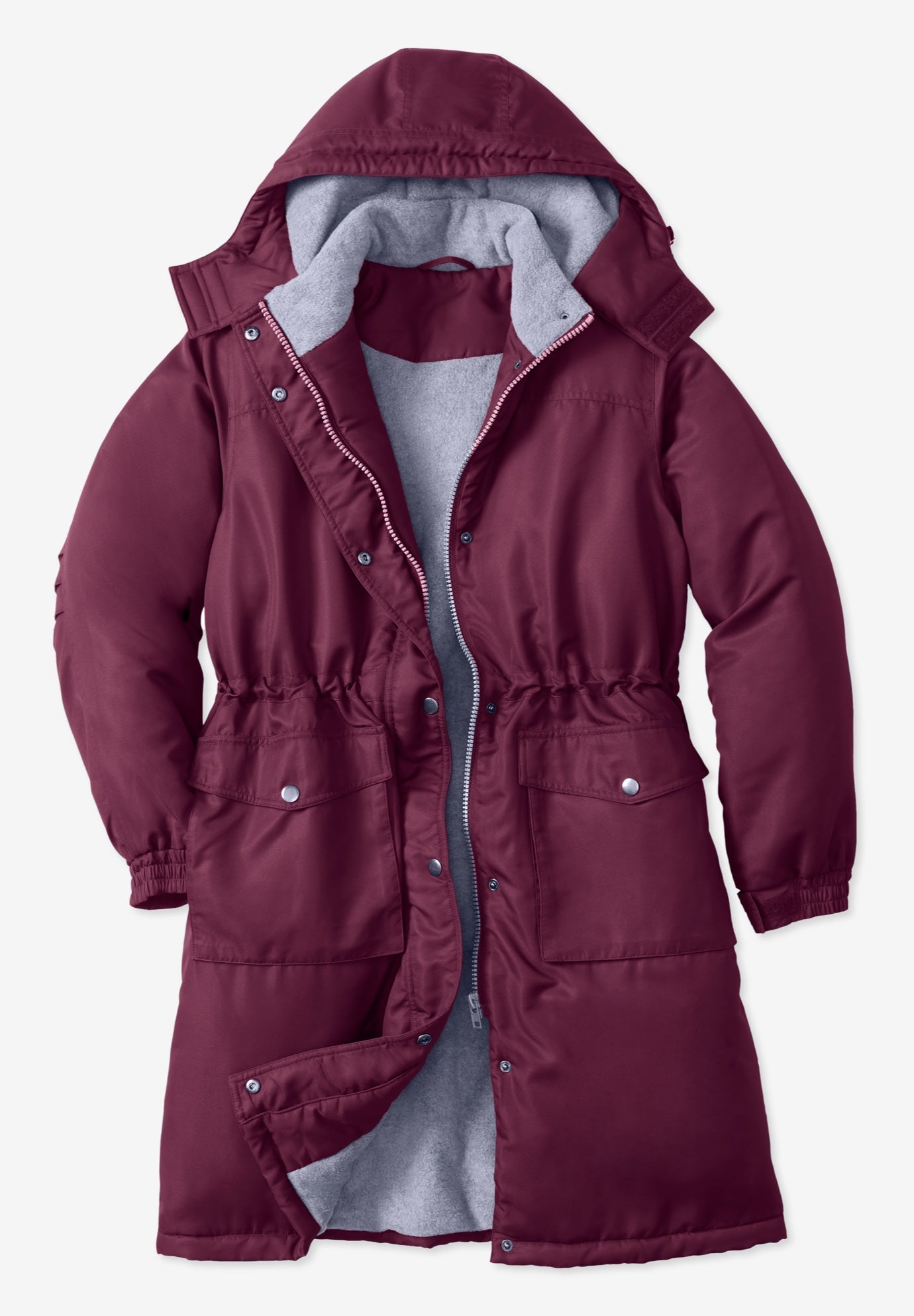 Mid-Length Microfiber Parka image number 2