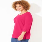 Liz&Me&reg; Knit Henley Top image number null