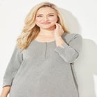 Liz&Me&reg; Knit Henley Top image number null