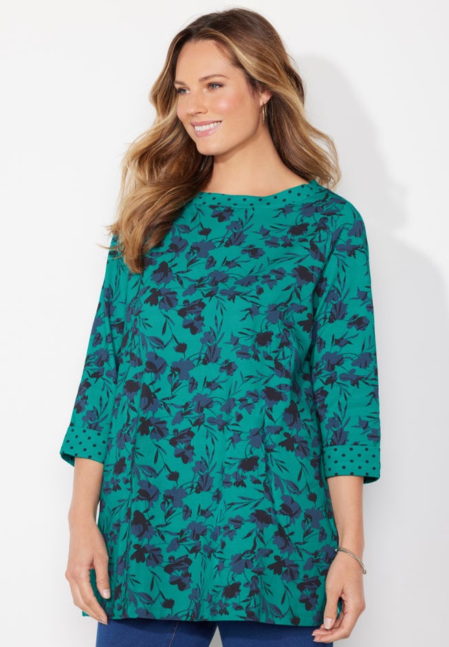 Liz&Me&reg; Boatneck Top image number 3