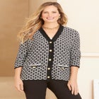 Liz&Me&reg; Tweed Button Cardigan image number 0