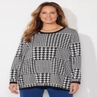 Liz&Me&reg; Patterned Pullover Sweater image number null