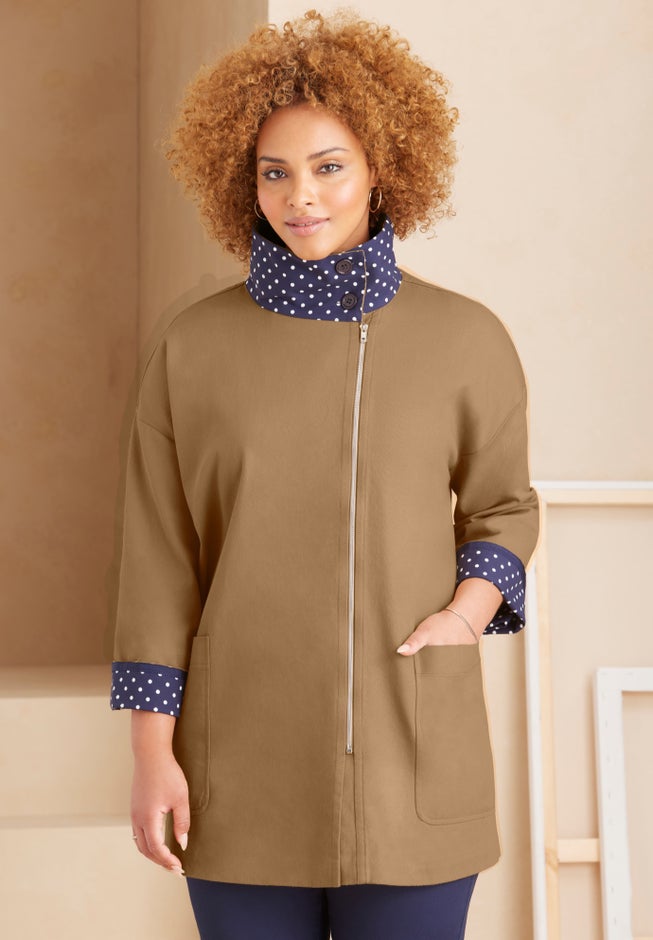 Liz&Me® Funnelneck Raincoat image number 1