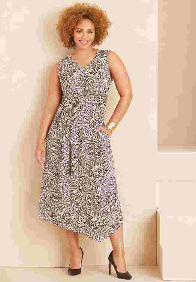 Liz&Me® Sleeveless Ponte Knit Dress image number 0