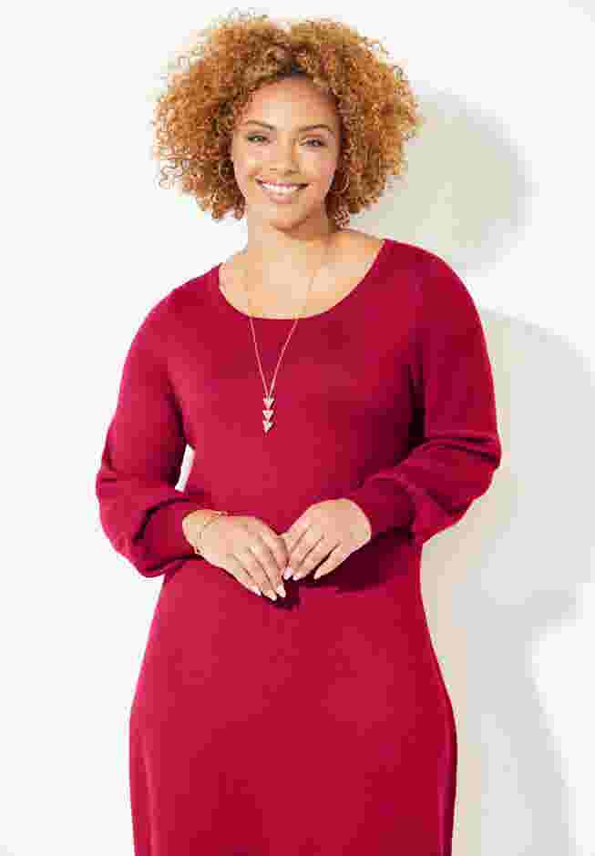 Liz&Me® Boatneck Sweater Dress image number 3