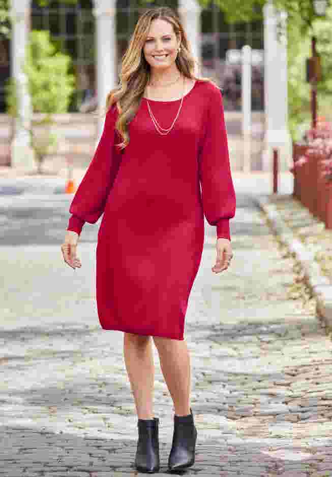 Liz&Me® Boatneck Sweater Dress image number 0