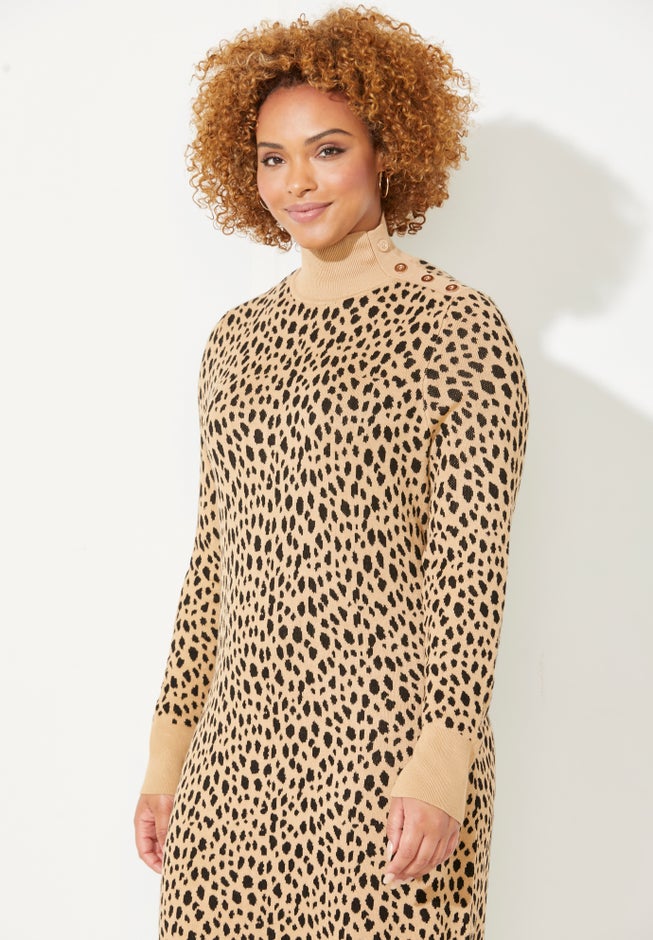 Liz&Me&reg; Mockneck Sweater Dress image number 3