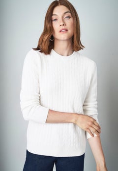 Cable Crewneck Sweater