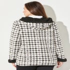 Printed Fleece Coat with Sherpa Lining image number null