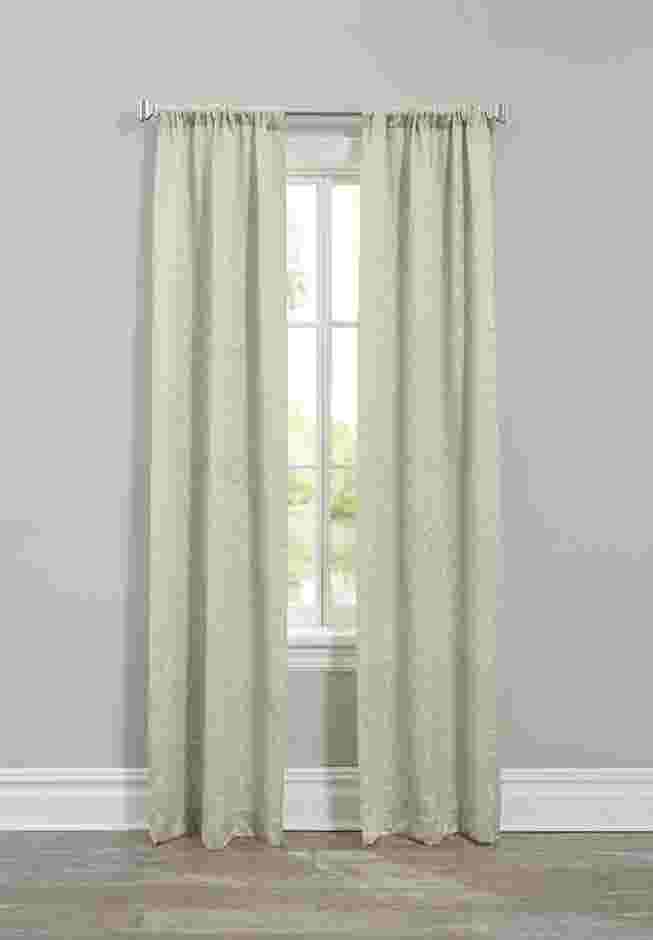 Geo Stud Jacquard Rod-Pocket Panel Pair image number 0