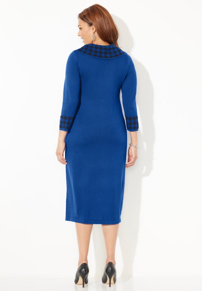 Cowl Neck Sweater Dress image number 2