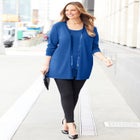 Sequin Trim Tank Cardigan Duet image number 0