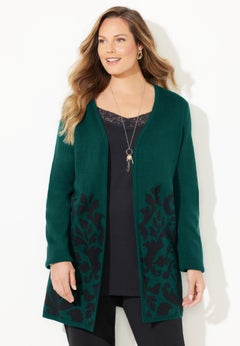 Jacquard Cardigan