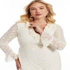 Ruffled Lace Maxi Dress image number 3