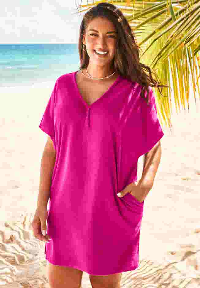 French Terry Lightweight Cover Up Tunic image number 0
