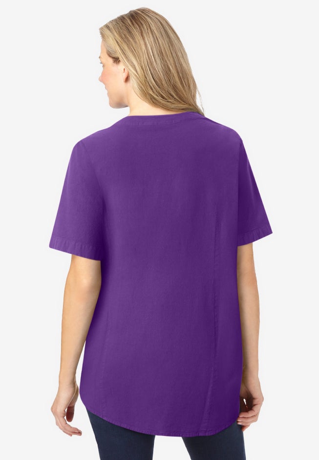 Short-Sleeve Crinkle Shirt image number 2