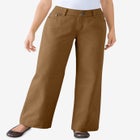 Perfect Wide-Leg All-Cotton Denim Five-Pocket Jeans image number null