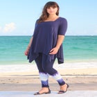 Ultimate Square Neck Handkerchief Hem Tunic image number null