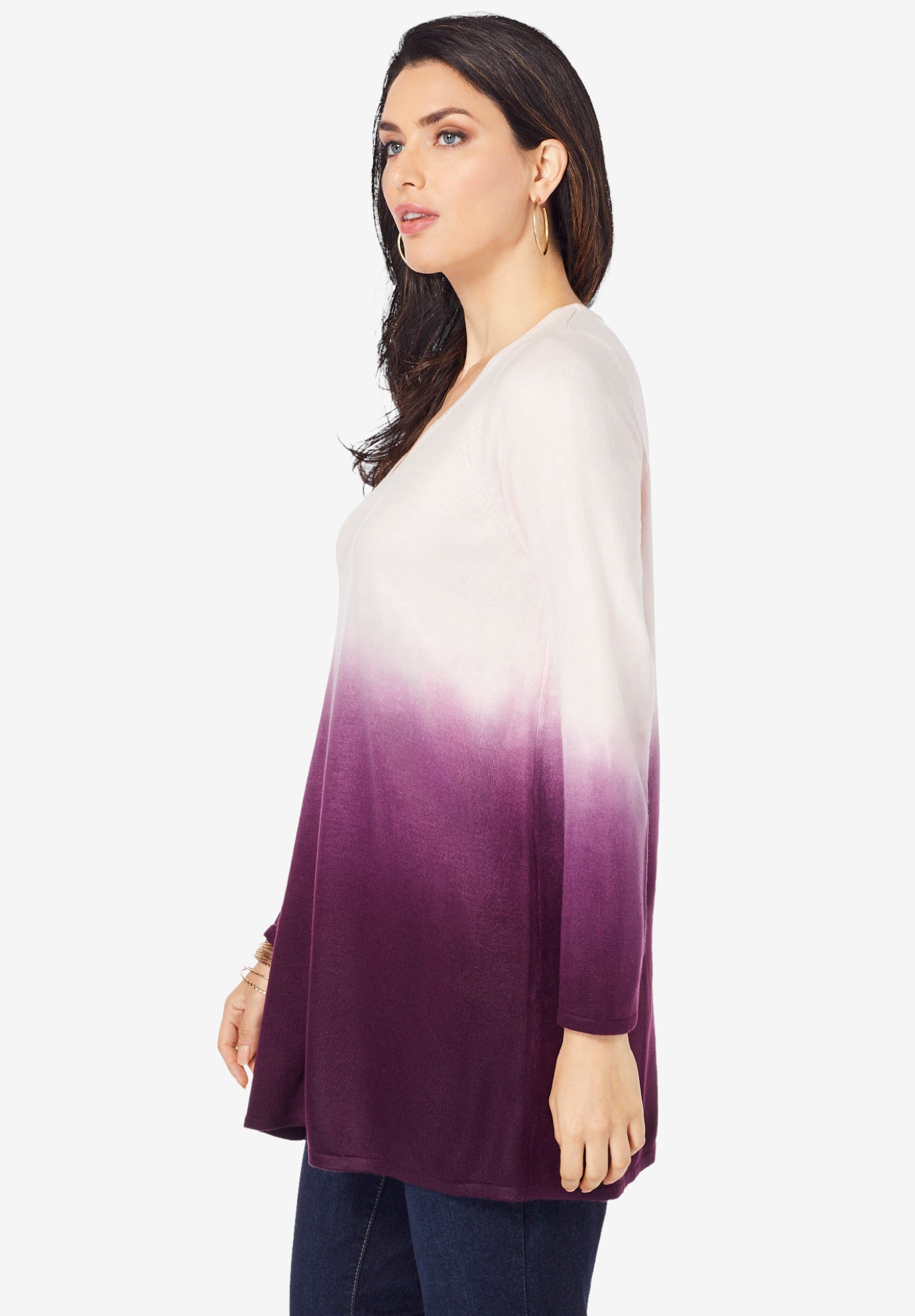 Fine Gauge Ombr&eacute; Sweater image number 2