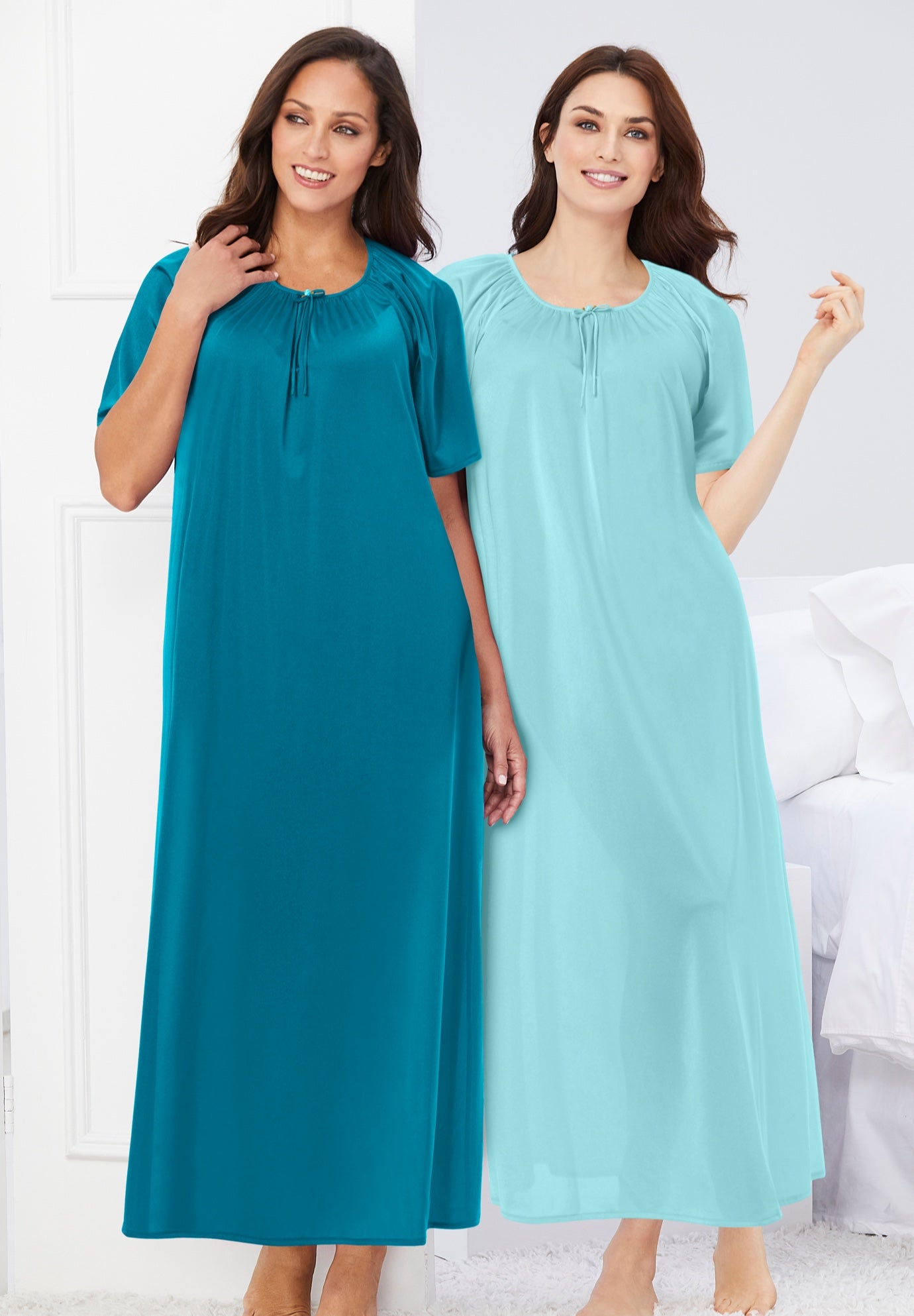 2-Pack Long Silky Gown image number 5