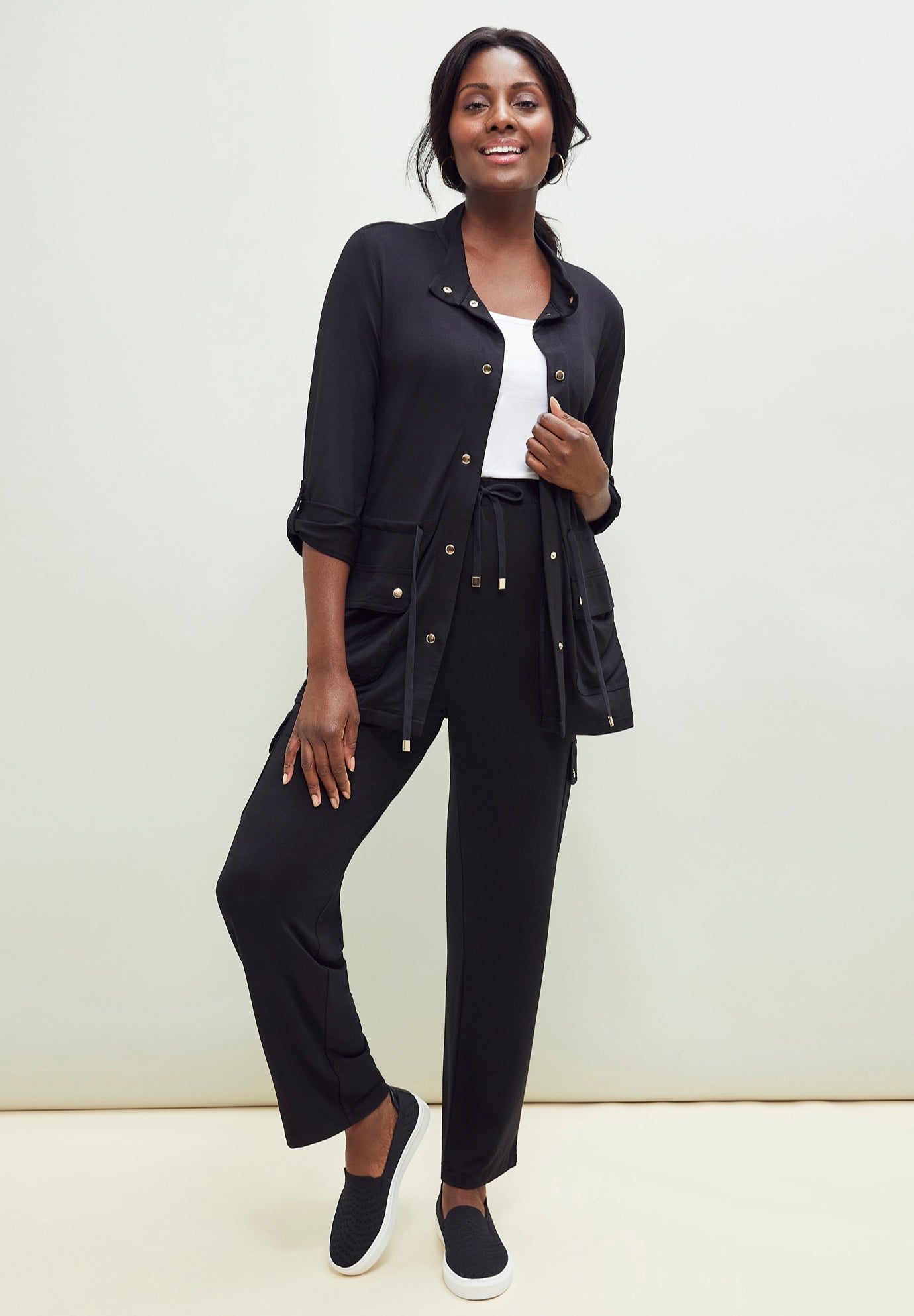 2-Piece Stretch Knit Cargo Set image number 0