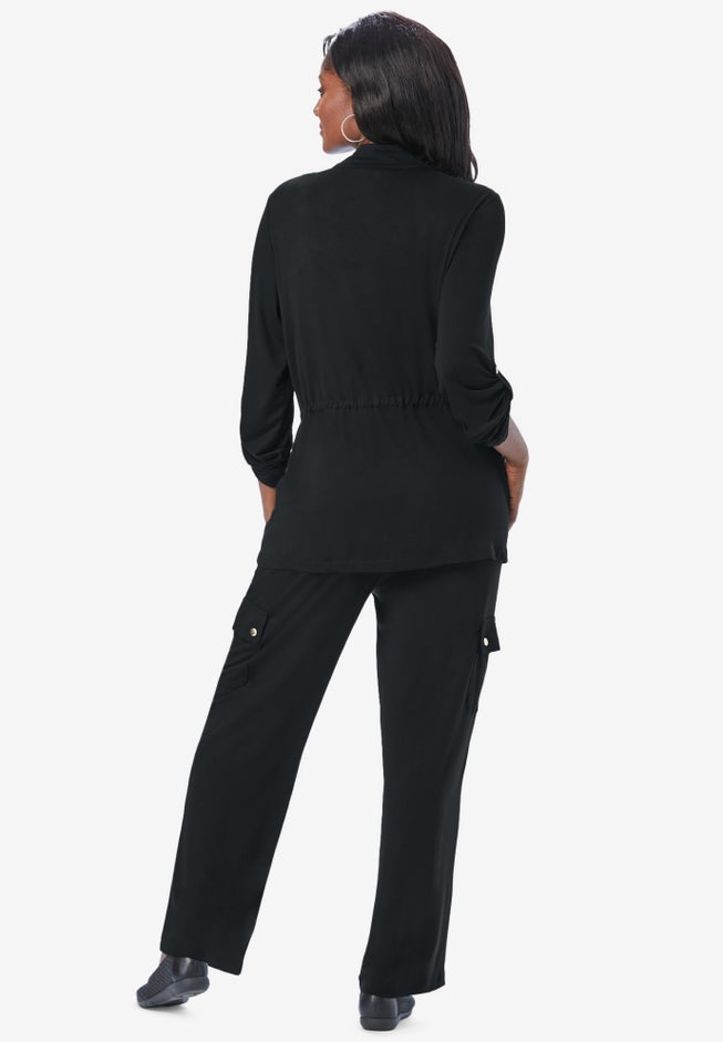 2-Piece Stretch Knit Cargo Set image number 2