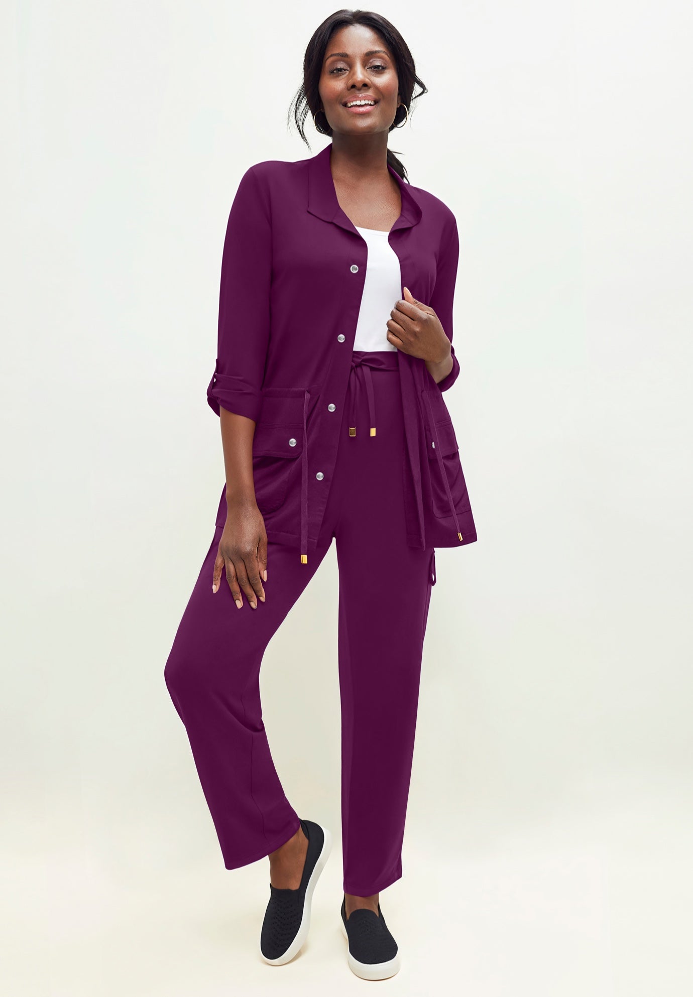 2-Piece Stretch Knit Cargo Set image number 0