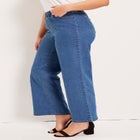 Contour Denim Wide-Leg Jean image number null