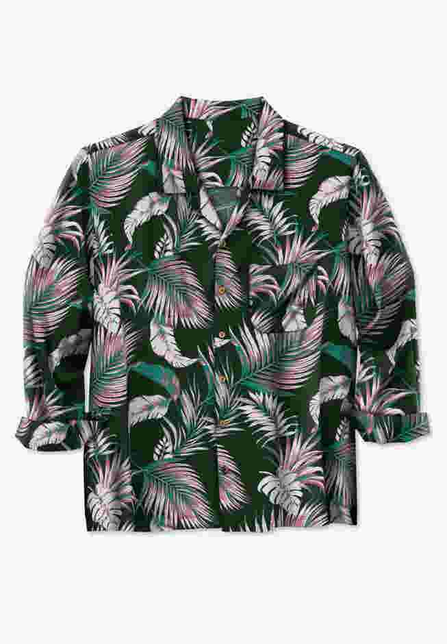 Printed Rayon long-sleeve shirt image number 0