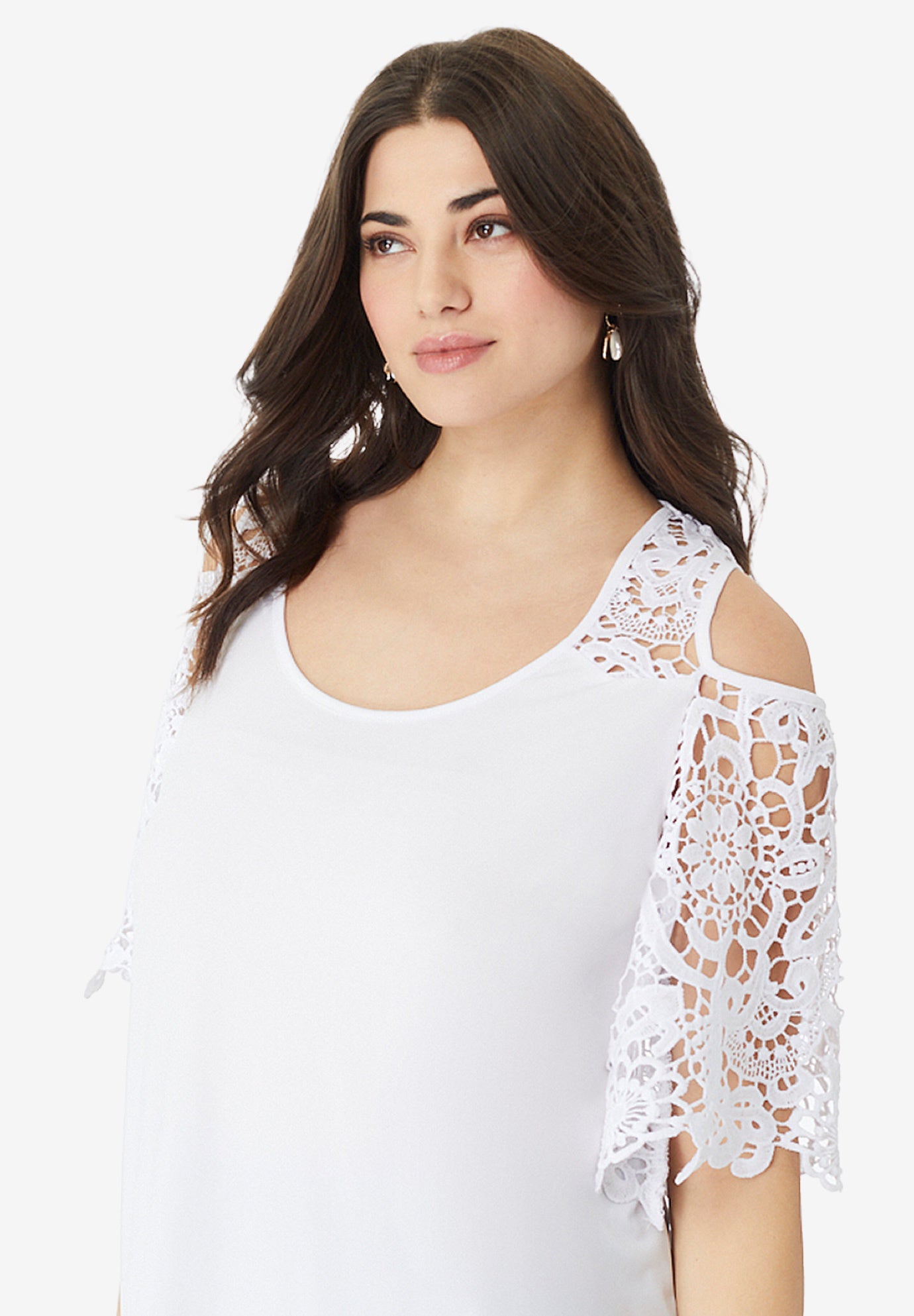 Cold Shoulder Ultrasmooth® Fabric Tunic image number 3