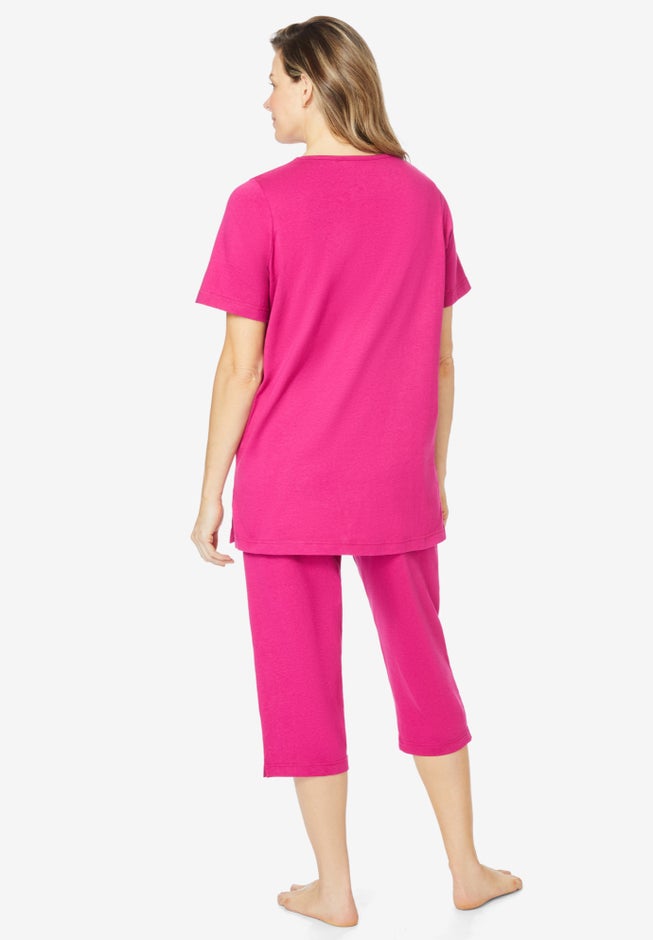 Knit Capri Sleep Set image number 1