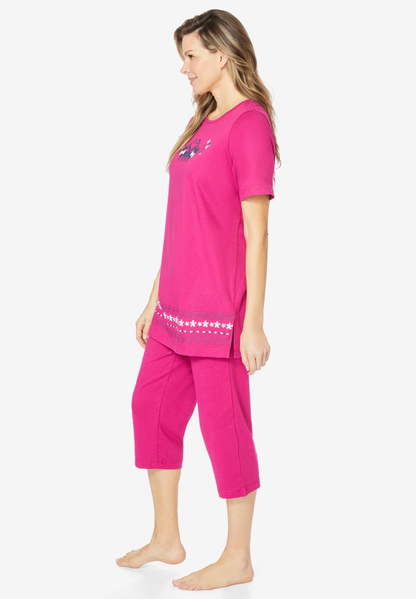 Knit Capri Sleep Set image number 2