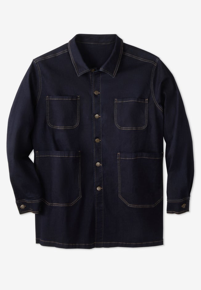 Flex Denim Multi Pocket Chore Jacket image number null
