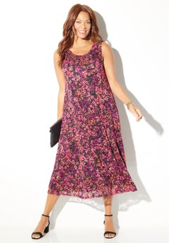 Printed Lace Dress