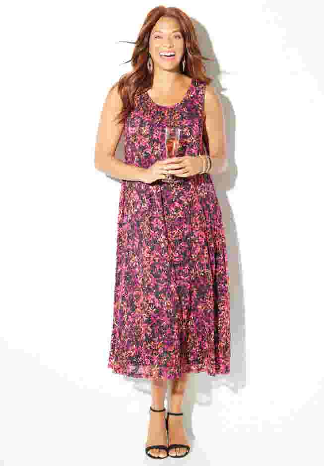 Printed Lace Dress image number 1
