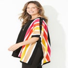 Liz&Me&reg; Rib Striped Poncho image number null