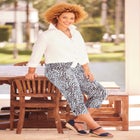 Liz&Me® Chino Tab Capri image number null