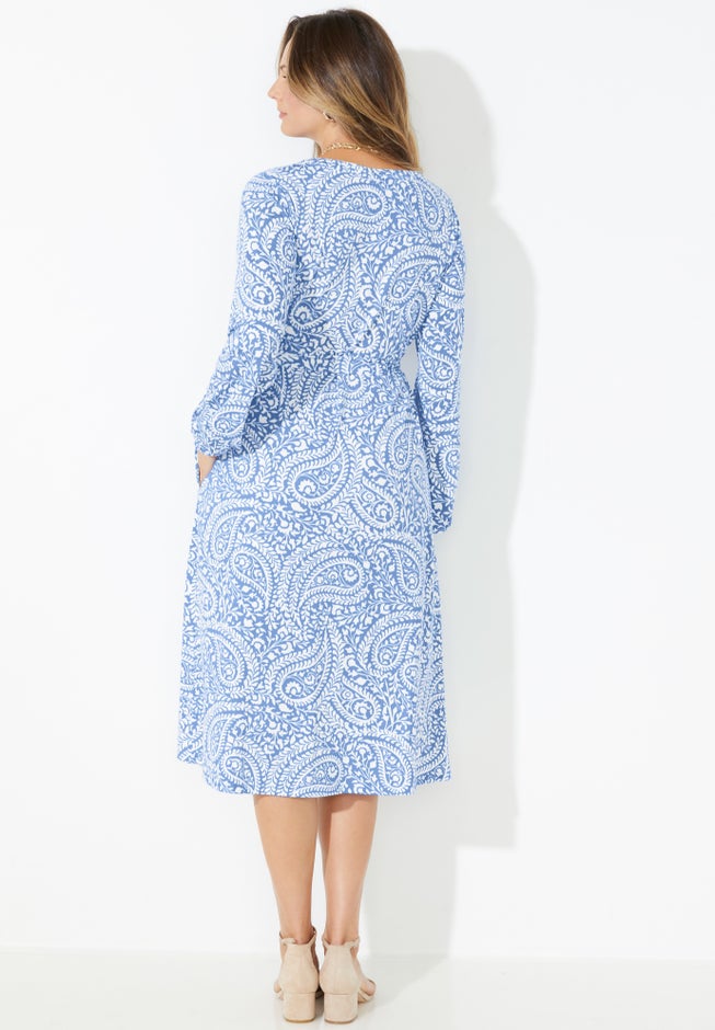 Liz&Me&reg; Peasant Wrap Dress image number 3