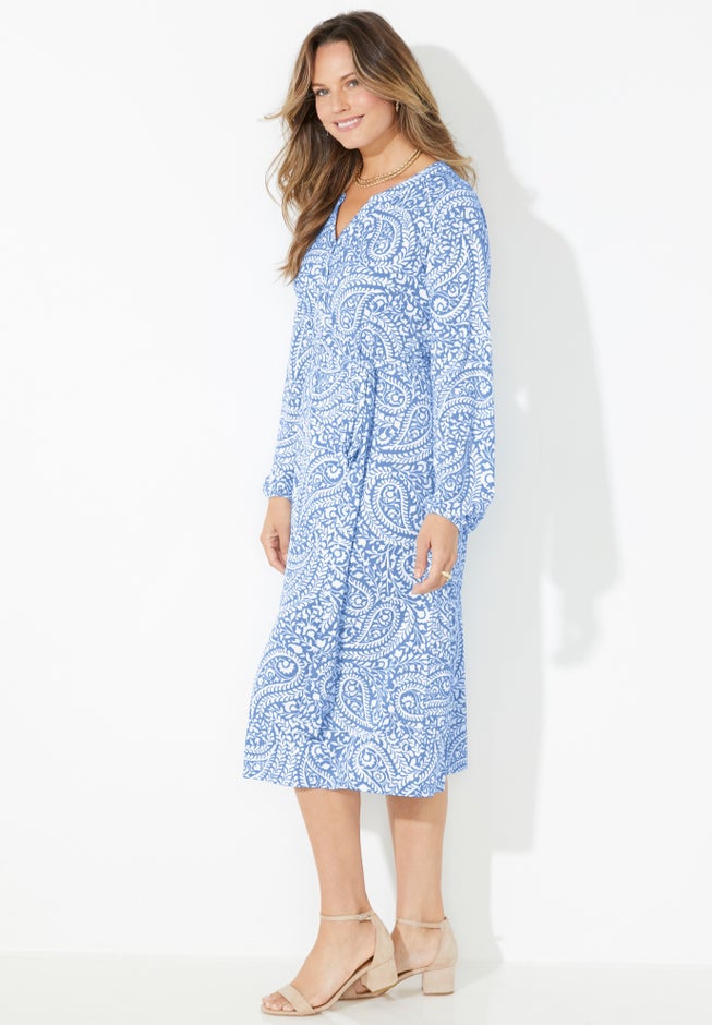 Liz&Me&reg; Peasant Wrap Dress image number 4