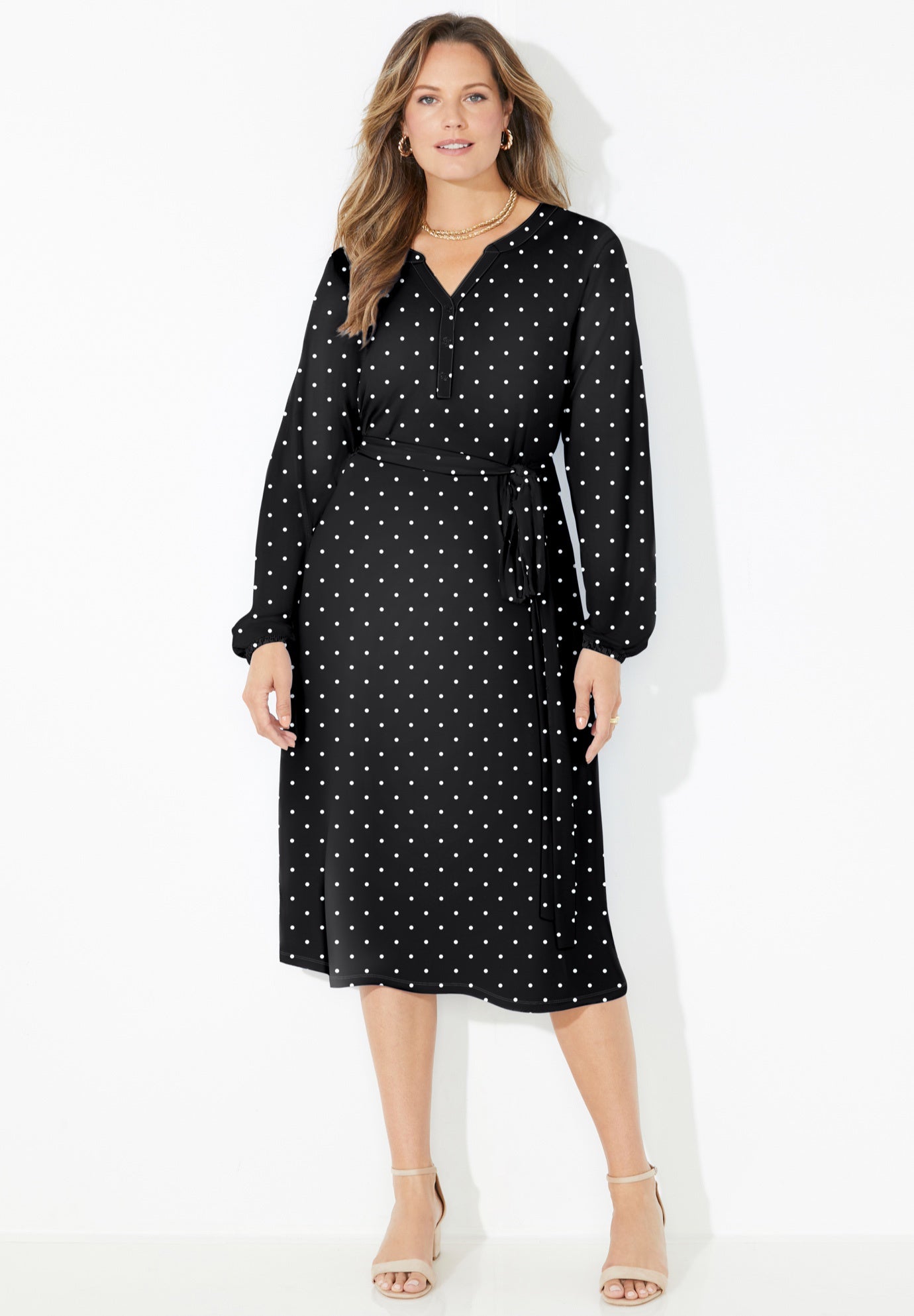 Liz&Me&reg; Peasant Wrap Dress image number 0