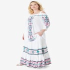 Off-The-Shoulder Embroidered Top image number null