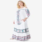 Plus Size Tiered Maxi Skirt image number null